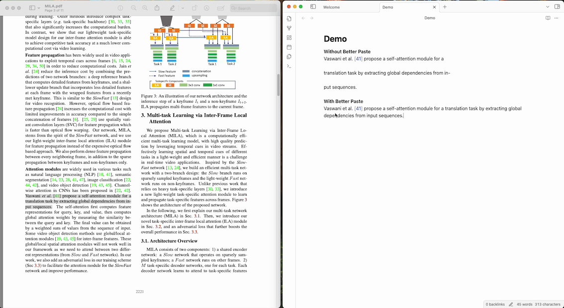 PDF Paste (Plugin for Obsidian)